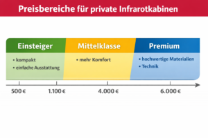 Preisbereiche für private Infrarotkabinen